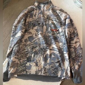 Sitka Camouflage Quarter-Zip Pullover
